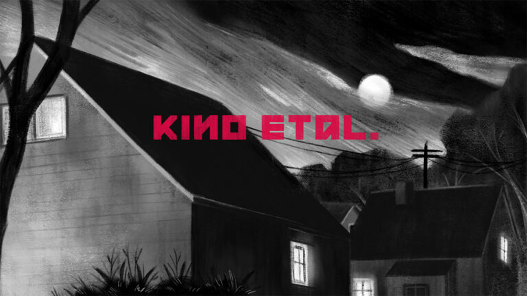 Banner ilustrado de kino etal. con el logotipo.