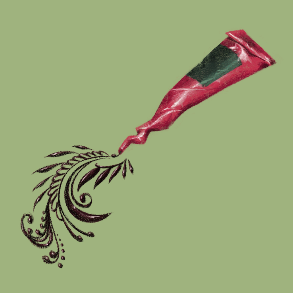 Ilustración para "La guerra de la henna"
